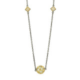 Freida Rothman Rose D'Or Station Necklace - RDYKZGN23-36 photo
