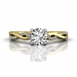 Martin Flyer Two Tone 18k Gold FlyerFit Engagement Ring photo