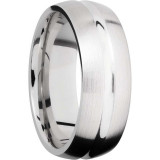 Lashbrook Cobalt Chrome 8mm Men's Wedding Band - CC8DC+POLISH_SATIN photo2