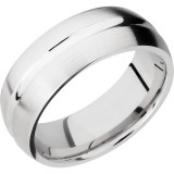 Lashbrook Cobalt Chrome 8mm Men's Wedding Band - CC8DC+POLISH_SATIN photo