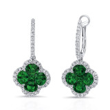 Uneek Emerald Diamond Earrings - LVELG2894E photo