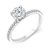 Uneek Round Diamond Engagement Ring - R024U photo