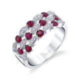 Uneek Ruby Diamond Fashion Ring - LVBRI555R photo