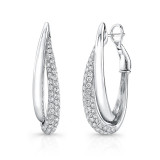 Uneek Hoop Diamond Earrings - LVEW427W photo