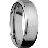 Lashbrook 14k White Gold 7mm Men's Wedding Band - 14KW7B-P+STONE_POLISH photo2