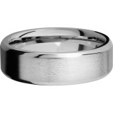 Lashbrook 14k White Gold 7mm Men's Wedding Band - 14KW7B-P+STONE_POLISH photo3