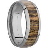 Lashbrook Titanium Hardwood 8mm Men's Wedding Band - HW8D15_BOCOTE+POLISH photo2