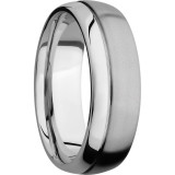 Lashbrook Cobalt Chrome 7mm Men's Wedding Band - CC7D1.5OC+BEAD_POLISH photo2