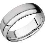 Lashbrook Cobalt Chrome 7mm Men's Wedding Band - CC7D1.5OC+BEAD_POLISH photo