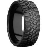 Lashbrook Black Zirconium 9mm Men's Wedding Band - Z9DTRUCK+BEAD_POLISH photo2