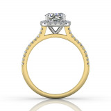 Martin Flyer Two Tone 18k Gold FlyerFit Engagement Ring photo4