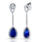 Uneek Sapphire and Diamond Earrings - LVE176 photo