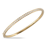 Doves Diamond Fashion 18k White Gold Bangle Bracelet - B9488 photo