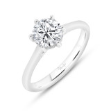 Uneek Timeless Round Diamond Engagement Ring - R2002U photo