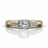 Martin Flyer Two Tone 18k Gold FlyerFit Engagement Ring photo