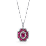 Uneek Ruby Diamond Pendant - LVNMT0180R photo