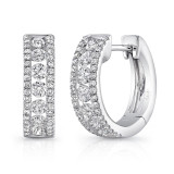 Uneek Huggie Diamond Earrings - LVEW7866 photo