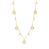 Freida Rothman Stone Droplet Necklace - YZ070456B-MOP-40 photo