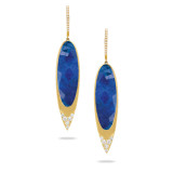 Doves Royal Lapis 18k Yellow Gold Gemstone Earrings - E7821LP photo