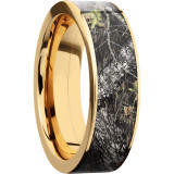 Lashbrook 14k Yellow Gold 7mm Men's Wedding Band - 14KY7F16_MOCBU+POLISH photo2