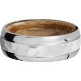 Lashbrook Cobalt Chrome Hardwood 8mm Men's Wedding Band - HWSLEEVECC8D2.5_WHISKEYBARREL+ROCKPOL_POLISH photo3