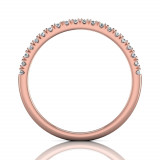 Martin Flyer 14k Rose Gold FlyerFit Wedding Band photo3