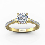 Martin Flyer 14k Yellow Gold FlyerFit Engagement Ring photo2