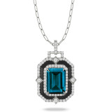 Doves London Blue 18k White Gold Gemstone Pendant - P9298BOLBT photo