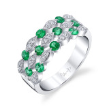 Uneek Emerald Diamond Fashion Ring - LVBRI555E photo