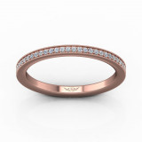 Martin Flyer 14k Rose Gold FlyerFit Wedding Band photo2