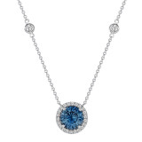 Uneek Blue Sapphire Diamond Pendant - LVN683RD photo