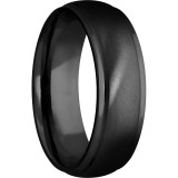 Lashbrook Black Zirconium 7mm Men's Wedding Band - Z7DGE+ANGLE+SATIN_POLISH photo2