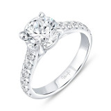 Uneek Timeless Round Diamond Engagement - R1006RB-250 photo