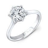 Uneek Round Diamond Engagement Ring - R036U photo
