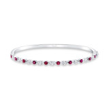 Uneek Precious Ruby Diamond Bangle - LVBARI310WR photo