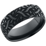 Lashbrook Black Zirconium 8mm Men's Wedding Band - Z8D_BLCVESCHER2+POLISH photo