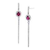 Uneek Ruby Diamond Earrings - LVECF382RU photo