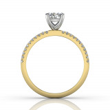 Martin Flyer Two Tone 18k Gold FlyerFit Engagement Ring photo3