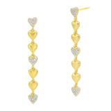 Freida Rothman From The Heart Linear Earring - PYZE020445B-14K photo