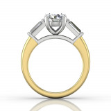 Martin Flyer Two Tone 14k Gold FlyerFit Engagement Ring photo3