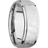 Lashbrook Cobalt Chrome 8mm Men's Wedding Band - CC8FGE+DISTRESSED_POLISH photo2