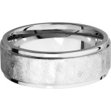 Lashbrook Cobalt Chrome 8mm Men's Wedding Band - CC8FGE+DISTRESSED_POLISH photo3