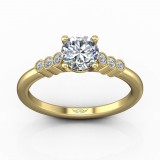 Martin Flyer 18k Yellow Gold FlyerFit Engagement Ring photo2