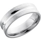 Lashbrook Cobalt Chrome 7mm Men's Wedding Band - CC7C+POLISH_STONE photo