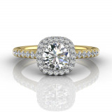 Martin Flyer Two Tone 14k Gold FlyerFit Engagement Ring photo2