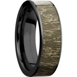 Lashbrook Black Cobalt chrome 7mm Men's Wedding Band - Z7F16_MOCBL+POLISH photo2