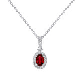 Uneek Ruby Diamond Pendant - LVNRI291R photo