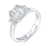 Uneek Signature Three-Stone Diamond Engagement Ring - R5295 photo