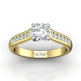 Martin Flyer Two Tone 18k Gold FlyerFit Engagement Ring photo2