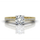 Martin Flyer Two Tone 14k Gold FlyerFit Engagement Ring photo